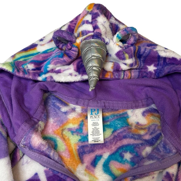 Children’s Place Girl’s Unicorn Onesie Pajamas. Size 7-8/medium - Picture 4 of 9